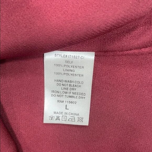 Lush Burgundy Floral Blouse - Picture 9 of 12